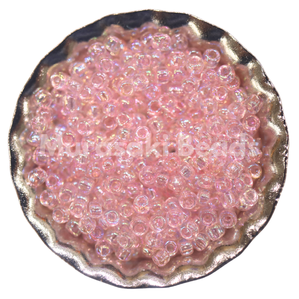 Murasaki Glass Seed Beads Size 15 - 265 Light Pink Iridescent