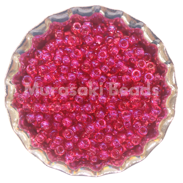 Murasaki Glass Seed Beads Size 15 - 299I Rose Iridescent