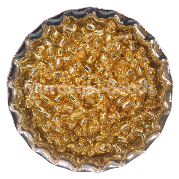 Murasaki Glass Seed Beads Size 15 - 3 Light Topaz