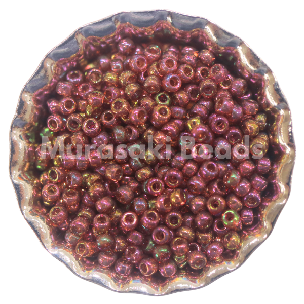Murasaki Glass Seed Beads Size 15 - 301 Dark Topaz Luster