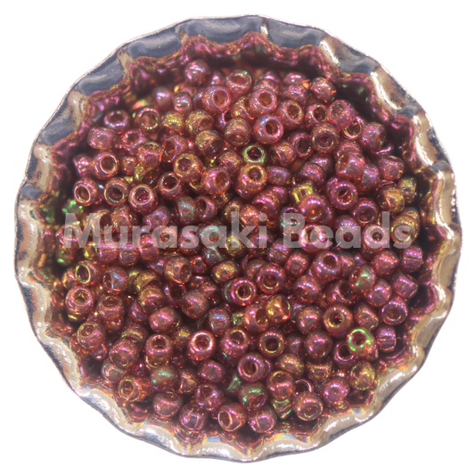 Murasaki Glass Seed Beads Size 15 - 301 Dark Topaz Luster