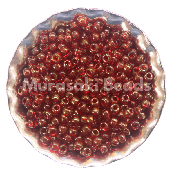 Murasaki Glass Seed Beads Size 15 - 309 Ruby Luster