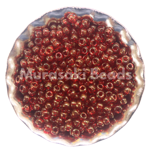 Murasaki Glass Seed Beads Size 15 - 309 Ruby Luster