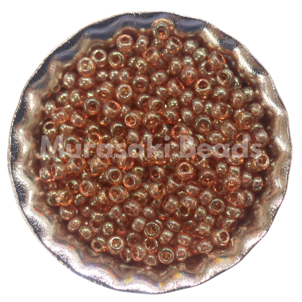 Murasaki Glass Seed Beads Size 15 - 310 Light Topaz Luster