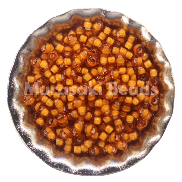 Murasaki Glass Seed Beads Size 15 - 327N Topaz Pumpkin