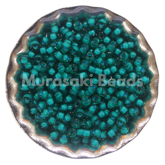 Murasaki Glass Seed Beads Size 15 - 327P Emerald Green Turquoise