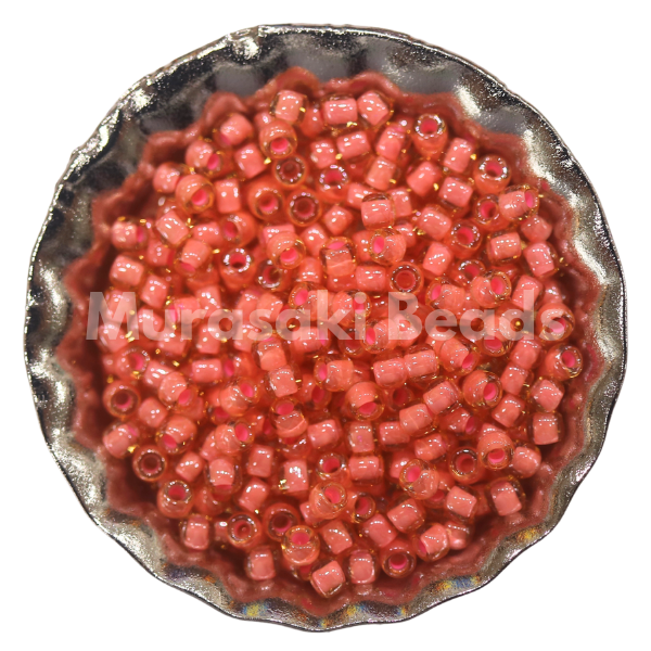 Murasaki Glass Seed Beads Size 15 - 392 Light Topaz Salmon