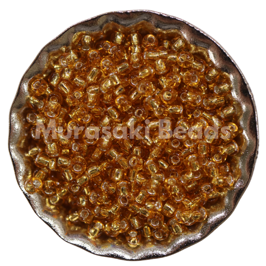Murasaki Glass Seed Beads Size 15  - 4 Topaz