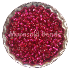 Murasaki Glass Seed Beads Size 15 - 40 Raspberry