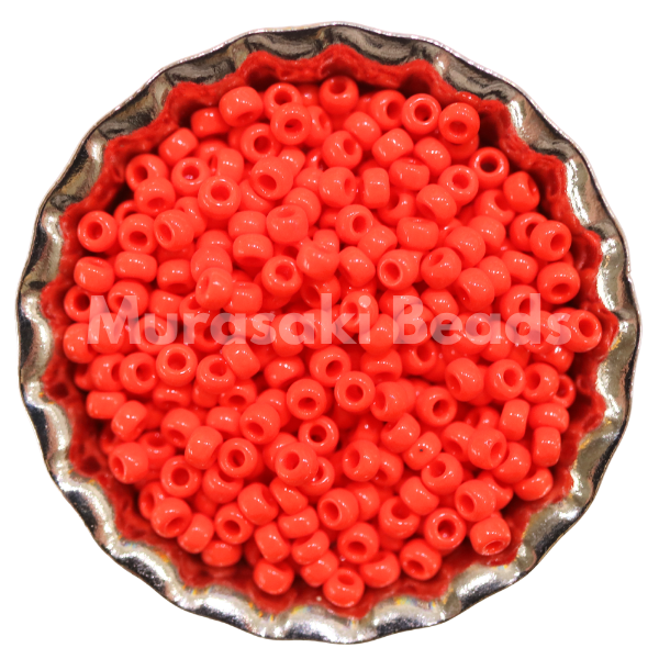 Murasaki Glass Seed Beads Size 15 - 406 Dark Orange