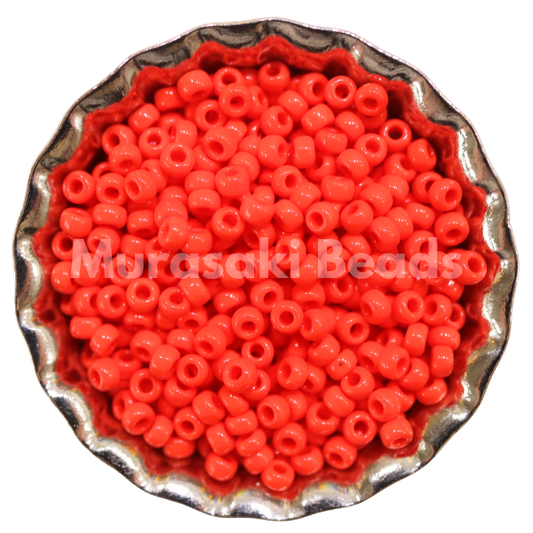 Murasaki Glass Seed Beads Size 15 - 406 Dark Orange