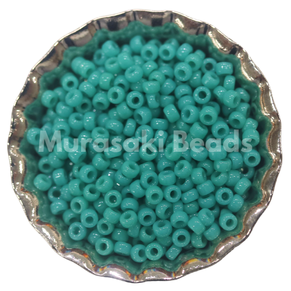 Murasaki Glass Seed Beads Size 15 - 412G Jade Blue Green