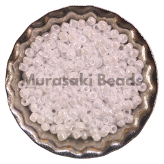 Murasaki Glass Seed Beads Size 15 - 420 White Luster