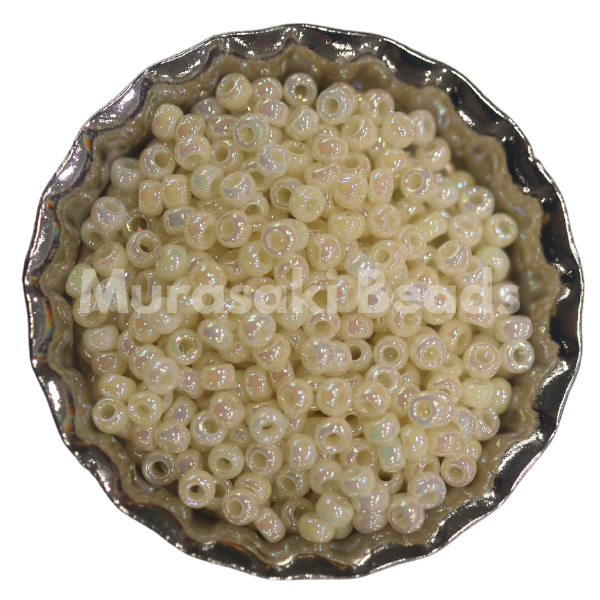 Murasaki Glass Seed Beads Size 15 - 421 Ivory Luster