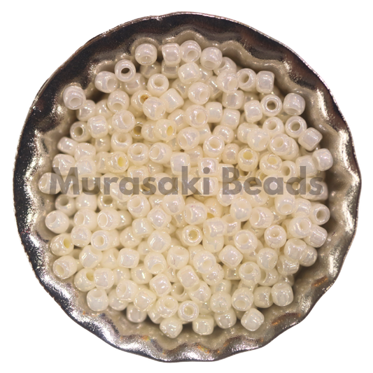 Murasaki Glass Seed Beads Size 15 - 421A Light Eggshell Luster