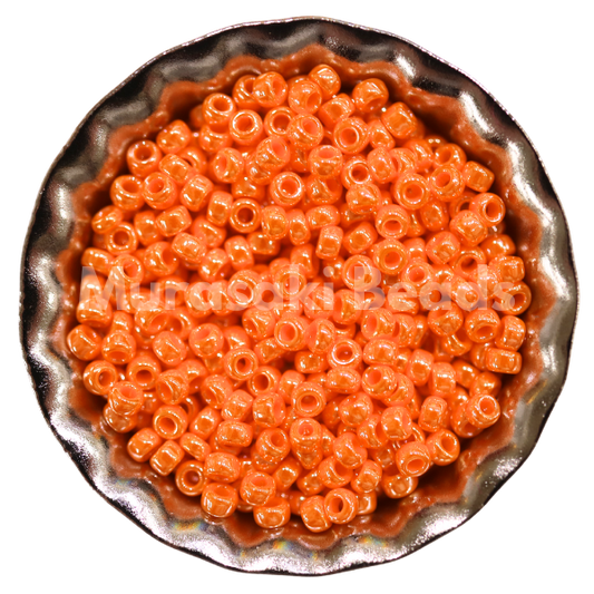Murasaki Glass Seed Beads Size 15 - 423 Light Orange Luster