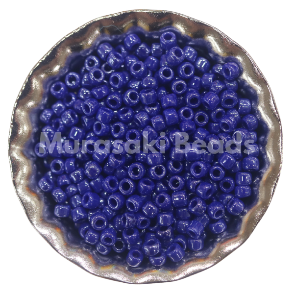 Murasaki Glass Seed Beads Size 15 - 430B Royal Blue Luster