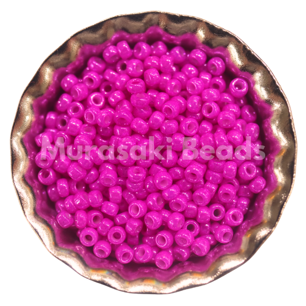 Murasaki Glass Seed Beads Size 15 - 435 Magenta Luster
