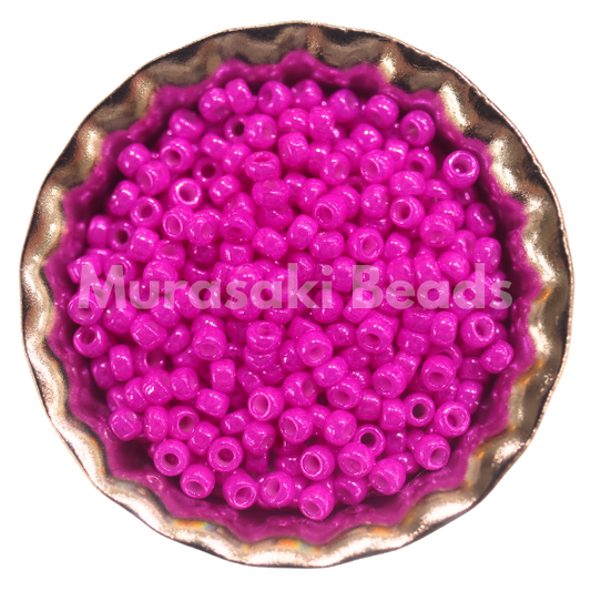 Murasaki Glass Seed Beads Size 15 - 435 Magenta Luster