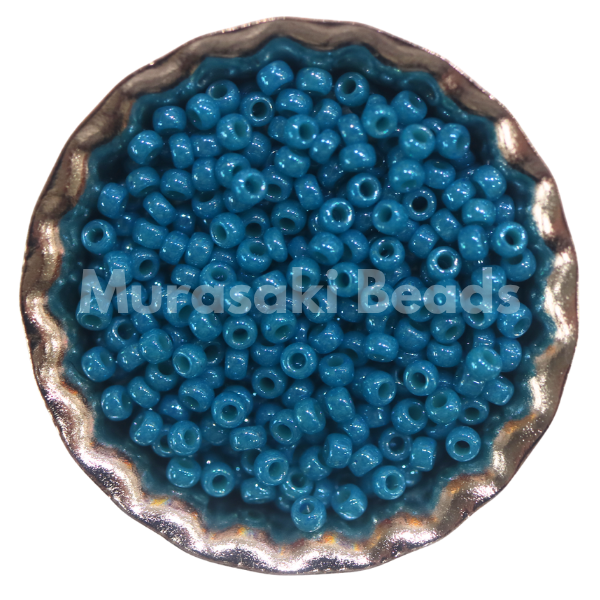 Murasaki Glass Seed Beads Size 15 - 443 Teal Blue Luster