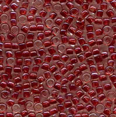 Murasaki Glass Seed Beads Size 15 - 715 Red Chrome Luster