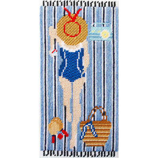 Needlepoint To Go Nantucket Sunbather Needlepoint Canvas