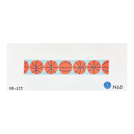Nash and Daughters Basketball Key Fob Needlepoint Canvas