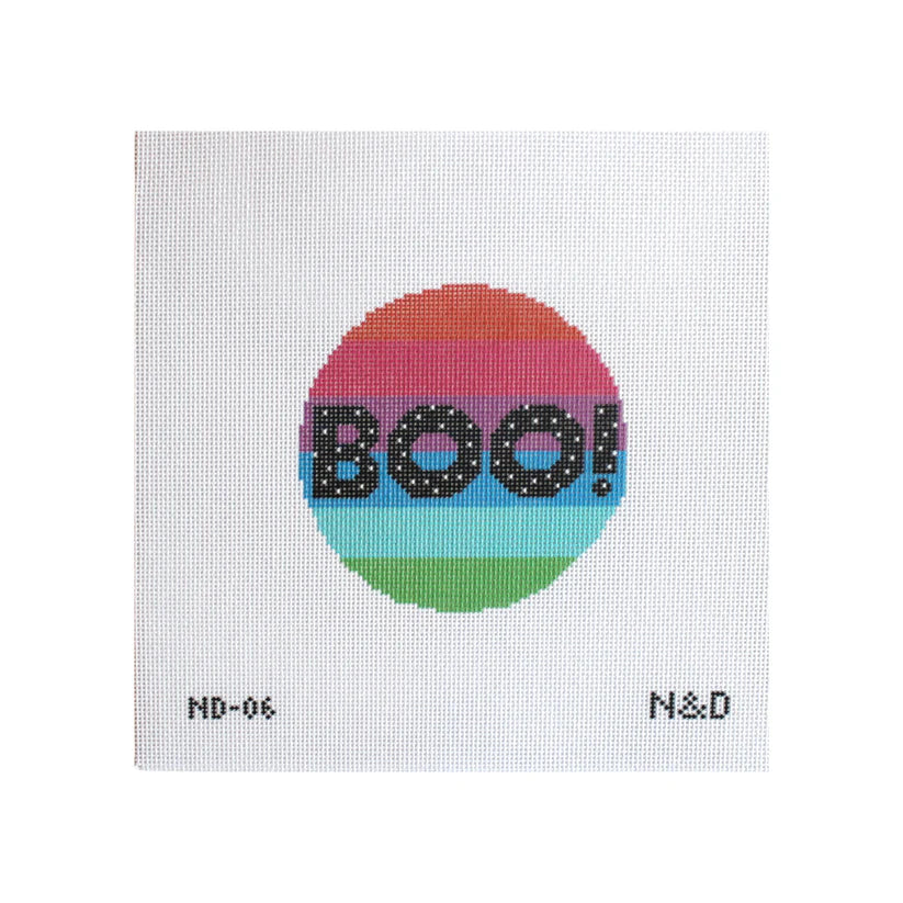 Nash and Daughters  Needlepoint Colorful Boo Needlepoint Canvas