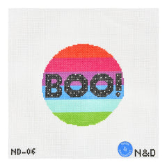Nash and Daughters  Needlepoint Colorful Boo Needlepoint Canvas