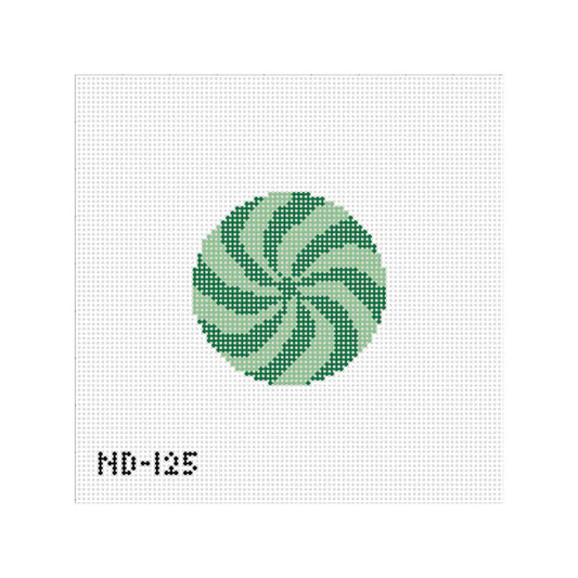 Nash and Daughters Needlepoint Green Peppermint Needlepoint Canvas