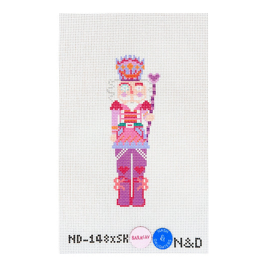 Nash And Daughters Needlepoint Sara Kay Small Nutcracker Needlepoint Canvas - Purple