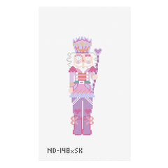 Nash And Daughters Needlepoint Sara Kay Small Nutcracker Needlepoint Canvas - Purple