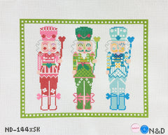 Nash and Daughters Sara Kay Needlepoint Three Nutcrackers Needlepoint Canvas