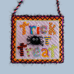 Nash and Daughters Needlepoint Trick or Treat Sign Needlepoint Canvas