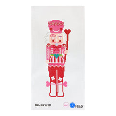 Nash And Daughters Needlepoint Sara Kay Large Nutcracker Needlepoint Canvas - Red