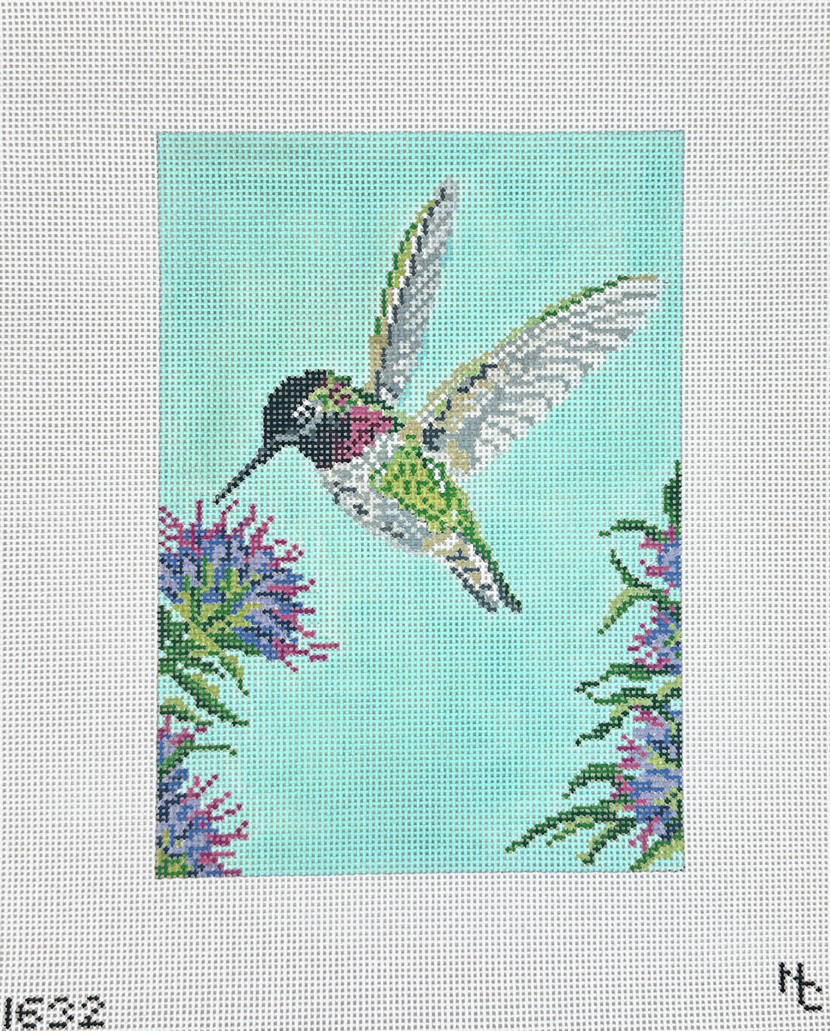 Needle Crossings Anna's Hummingbird Needlepoint Canvas