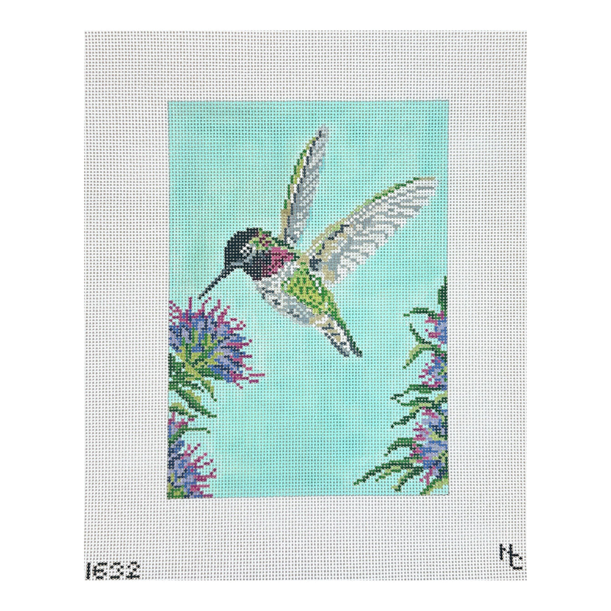 Needle Crossings Anna's Hummingbird Needlepoint Canvas