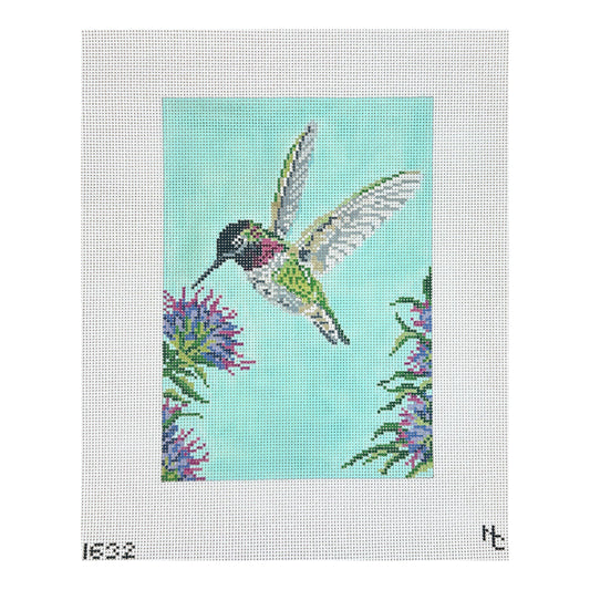 Needle Crossings Anna's Hummingbird Needlepoint Canvas