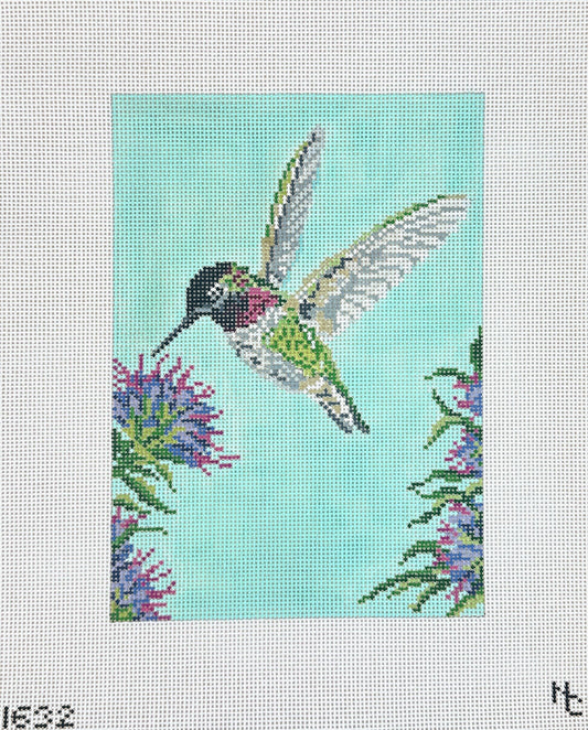 Needle Crossings Anna's Hummingbird Needlepoint Canvas