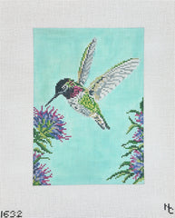 Needle Crossings Anna's Hummingbird Needlepoint Canvas