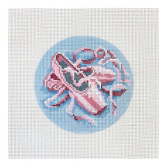 Needle Crossings Ballerina Slippers Needlepoint Canvas