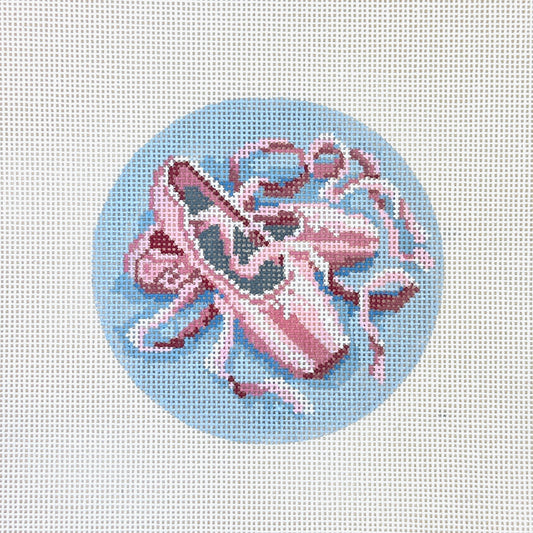 Needle Crossings Ballerina Slippers Needlepoint Canvas