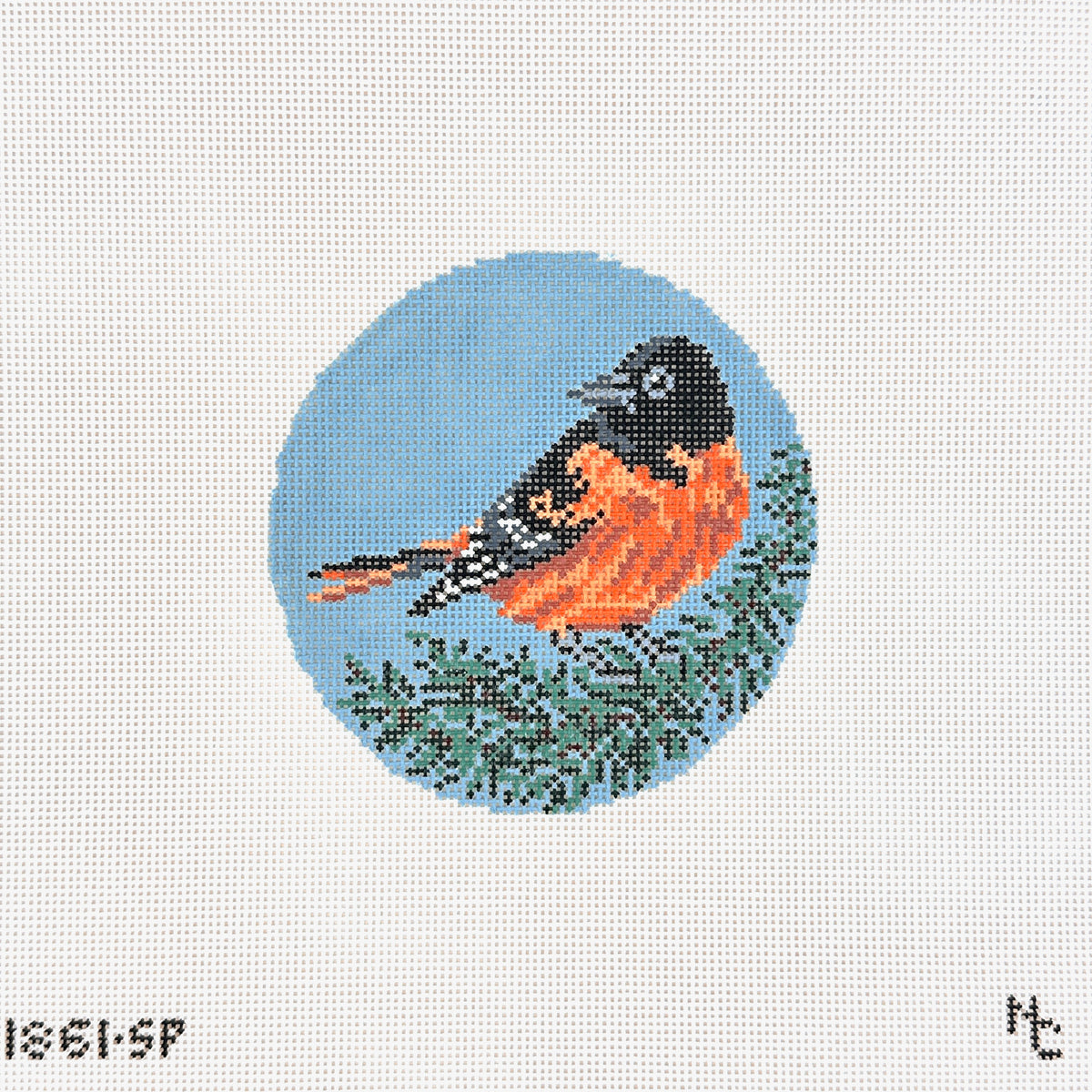 Needle Crossings Baltimore Oriole Needlepoint Canvas