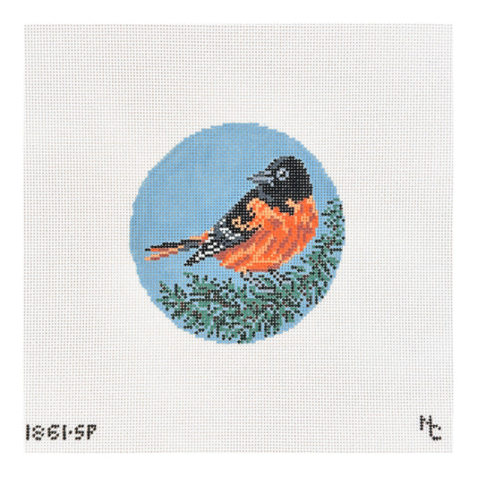 Needle Crossings Baltimore Oriole Needlepoint Canvas