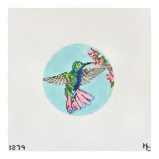 Needle Crossings Black Throated Mango Hummingbird Needlepoint Canvas