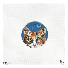 Needle Crossings Calico Cat Ornament Needlepoint Canvas