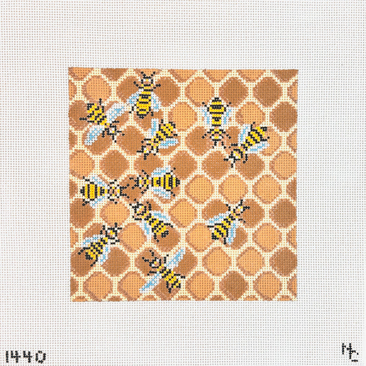 Needle Crossings Honey Bees Needlepoint Canvas - 13M