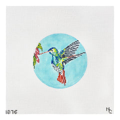 Needle Crossings Rufous Tailed Hummingbird Ornament Needlepoint Canvas
