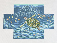 Needle Crossings Sea Turtle Brick Cover Needlepoint Canvas