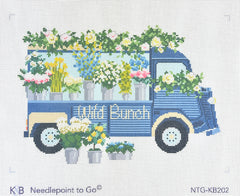 Needlepoint To Go Flower Truck Needlepoint Canvas
